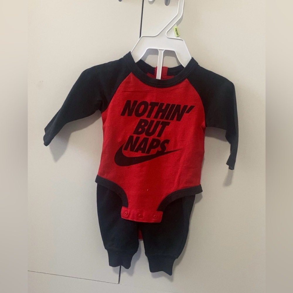 Nike Kids Red and Black One Piece